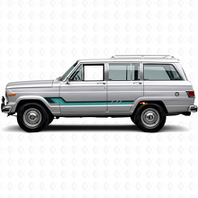 Autocollant Vinyle à Bandes Latérales Style Vintage pour Jeep Wagoneer 1963-1991_2