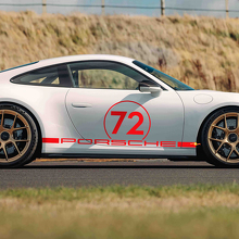 Décalcomanie latérale style course 72 pour Porsche 911 GT3_3