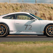 Autocollant latéral vinyle style course 72 pour Porsche 911 GT3 2_2