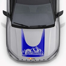Autocollant en vinyle style montagnes Compass pour capot Jeep Compass 2026_3