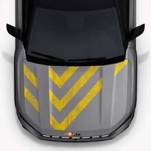 Autocollant vinyle bandes capot style topographique pour Jeep Compass 2026_2