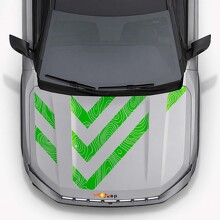 Autocollant vinyle bandes capot style topographique pour Jeep Compass 2026_3