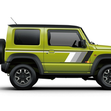 Autocollant Vinyle Bandes Latérales Style Rétro Pour Suzuki Jimny_2