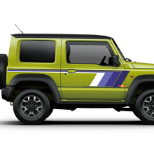 Autocollant Vinyle Bandes Latérales Style Rétro Pour Suzuki Jimny_3