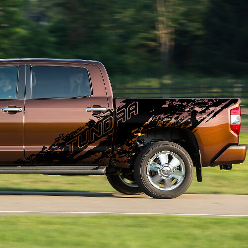 Autocollant latéral en vinyle style éclaboussures de boue pour Toyota Tundra_1