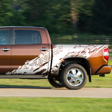 Autocollant latéral en vinyle style éclaboussures de boue pour Toyota Tundra_2