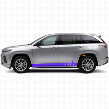 Autocollant latéral en vinyle à larges rayures montagnes pour Jeep Wagoneer S 2024+_2