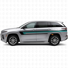 Autocollant Vinyle Latéral à Triple Bandes pour Porte Jeep Wagoneer S 2024+_2