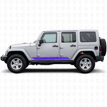 Autocollant Latéral Vinyle Rayures Style Topographique pour Jeep Wrangler JK 2007-2018_2