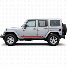 Autocollant Latéral Vinyle Rayures Style Topographique pour Jeep Wrangler JK 2007-2018_3