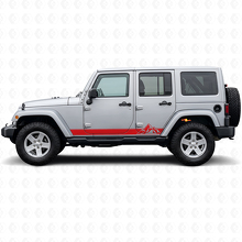Autocollant Vinyle Latéral Rayures Style Montagnes pour Jeep Wrangler JK 2007-2018_3