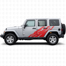 Autocollant vinyl latéral graphique éclaboussures de boue pour Jeep Wrangler JK 2007-2018_3