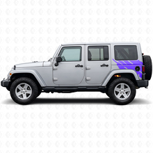 Autocollant en vinyle graphique éclaboussures de boue arrière latéral pour Jeep Wrangler JK 2007-2018_2