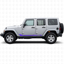Autocollant latéral en vinyle à rayures nid d'abeille pour Jeep Wrangler JK 2007-2018_2