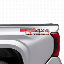 Ensemble d'autocollants en vinyle latéraux de caisse tout-terrain SR5 4x4 pour camions Toyota_4