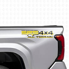 Ensemble d'autocollants en vinyle latéraux de caisse tout-terrain SR5 4x4 pour camions Toyota_5