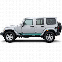 Autocollant Vinyle Latéral Rayures Droites Vintage pour Jeep Wrangler JK 2007-2018_2