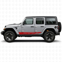 Autocollant vinyle décoré bandes latérales pour Jeep Wrangler JL 2018+_3