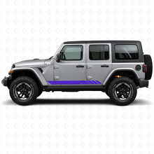 Autocollant Latéral en Vinyle à Rayures Style Topographique pour Jeep Wrangler JL 2018+_2