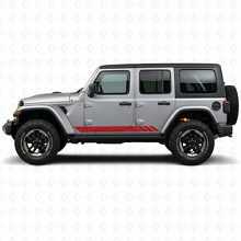 Autocollant Latéral en Vinyle à Rayures Style Topographique pour Jeep Wrangler JL 2018+_3