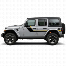 Autocollant latéral à bandes jumelles pour Jeep Wrangler JL 2018+_2