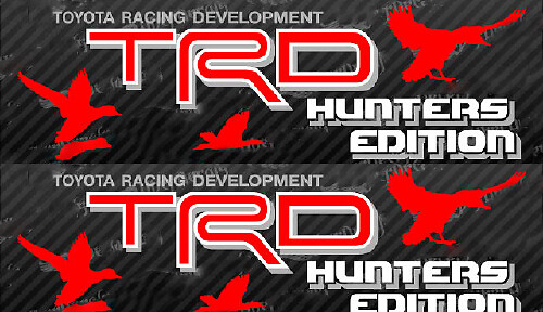 Autocollants latéraux en vinyle TRD Hunters Edition pour Toyota FJ Cruiser