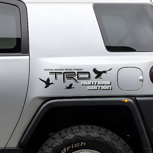 Autocollants latéraux en vinyle TRD Hunters Edition pour Toyota FJ Cruiser