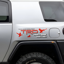 Autocollants latéraux en vinyle TRD Hunters Edition pour Toyota FJ Cruiser_4