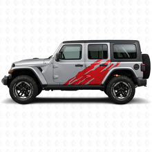 Autocollant Vinyle Latéral Graphique Projection de Boue pour Jeep Wrangler JL 2018+_3