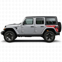 Autocollant vinyle graphique d'éclaboussures de boue arrière latéral pour Jeep Wrangler JL 2018+_3