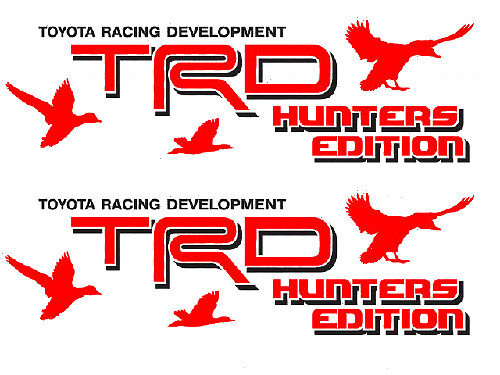 Kit d’autocollants latéraux en vinyle TRD Hunters Edition pour Toyota FJ Cruiser
