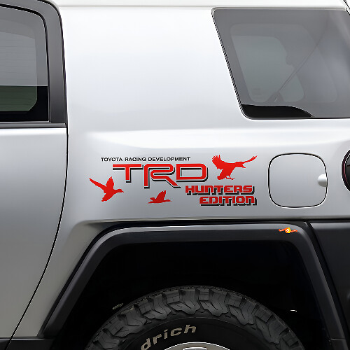 Kit d’autocollants latéraux en vinyle TRD Hunters Edition pour Toyota FJ Cruiser