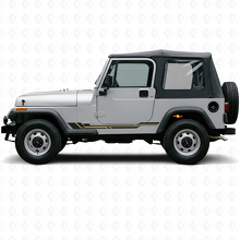 Autocollant en vinyle pour bas de caisse à lignes courbes pour Jeep Wrangler YJ 1987-1995_2