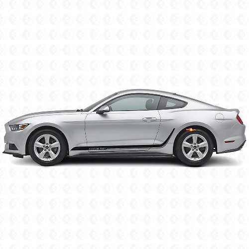 Autocollant Vinyle Latéral à Bandes Personnalisées pour Musclecar Mustang_1
