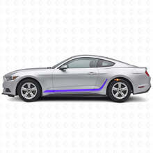 Autocollant Vinyle Latéral à Bandes Personnalisées pour Musclecar Mustang_2