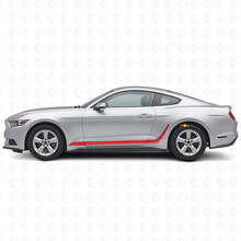 Autocollant Vinyle Latéral à Bandes Personnalisées pour Musclecar Mustang_3