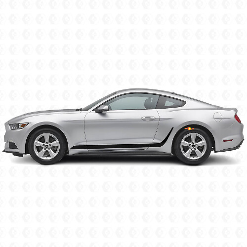 Kit de décalcomanies latérales en vinyle à rayures décorées pour Musclecar Mustang_1