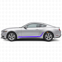 Kit de décalcomanies latérales en vinyle à rayures décorées sur mesure pour Musclecar Mustang_2