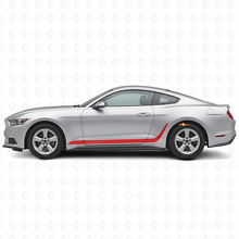 Kit de décalcomanies latérales en vinyle à rayures décorées sur mesure pour Musclecar Mustang_3