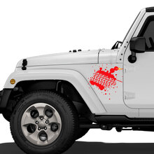 Autocollant vinyle traces de pneus boueux pour panneau latéral Jeep Wrangler Rubicon Renegade_3