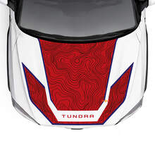 Autocollant vinyle complet carte topographique pour Toyota Tundra Hybride 2023_4