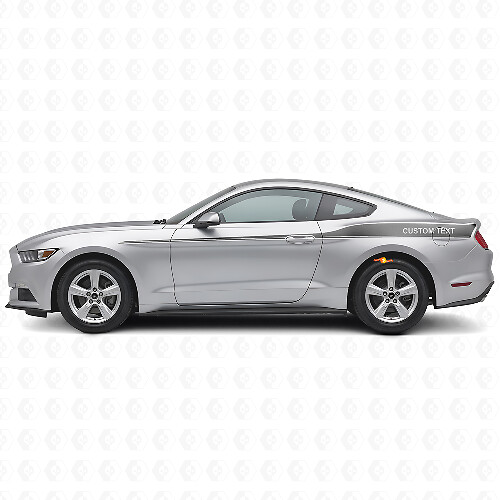 Kit d'autocollants vinyle décorés personnalisés pour bandes latérales Musclecar Mustang 2015-20_1
