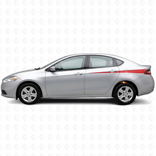Kit de décalcomanies en vinyle à bandes latérales affinées pour Dodge Dart 2013+_3