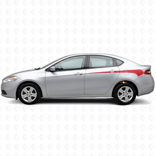 Autocollant vinyle à bandes latérales courbes affûtées pour Dodge Dart 2013+_3