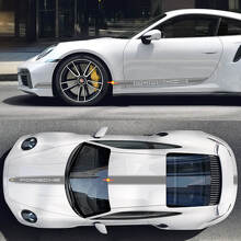 Kit complet d'autocollants en vinyle bandes style Porsche pour Porsche 911 Turbo S3_3