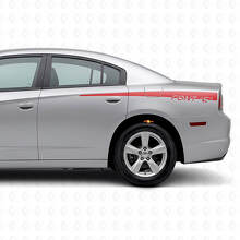 Autocollant vinyle bandes latérales arrière personnalisées pour Dodge Charger 2011-2014_3