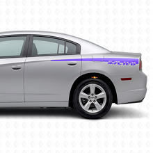 Autocollant en Vinyle Bandes Latérales 5.7L H/O pour Dodge Charger 2011-2014_2