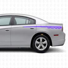 Autocollant en vinyle <i>Side Stripes</i> 6.4L H/O pour Dodge Charger 2011-2014_2