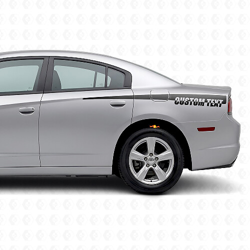 Autocollant vinyle de bandes latérales personnalisées pour Dodge Charger 2011-2014_1