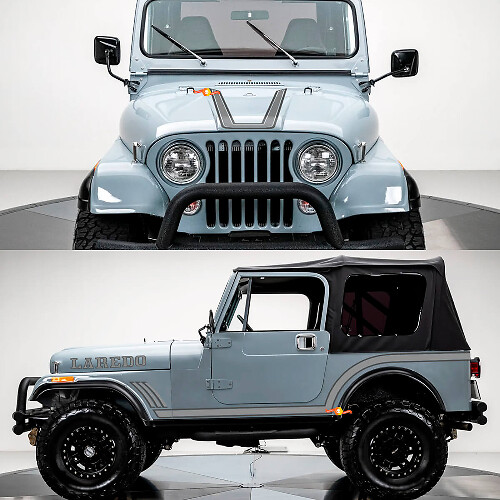 Kit de graphiques Laredo Autocollants en vinyle pour Jeep Wrangler Rubicon CJ7